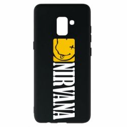 Чехол для Samsung A8+ 2018 Nirvana смайл - PrintSalon