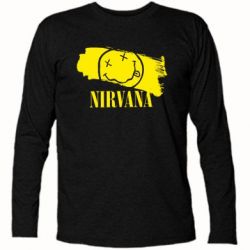 Футболка з довгим рукавом Nirvana Smile - PrintSalon