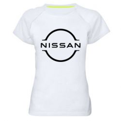 Жіноча футболка для спорту Nissan new logo - PrintSalon