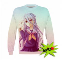 Детский 3D свитшот No Game No Life Shiro - PrintSalon