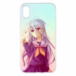 Чехол для iPhone X/Xs No Game No Life Shiro - PrintSalon