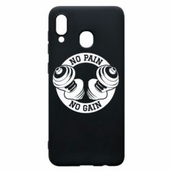 Чохол для Samsung A30 No pain no gain гантелі - PrintSalon