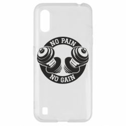 Чохол для Samsung A01 / M01 No pain no gain гантелі - PrintSalon