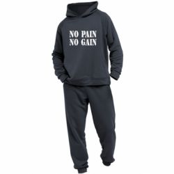 Чоловічий костюм No pain no gain logo