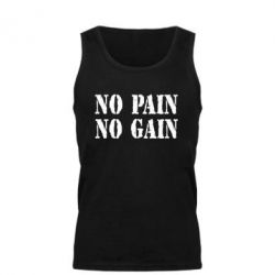 Майка чоловіча No pain no gain logo - PrintSalon