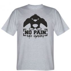 Чоловіча футболка Stedman No pain no gain пінгвін - PrintSalon