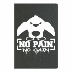 Блокнот з принтом No pain no gain пінгвін - PrintSalon