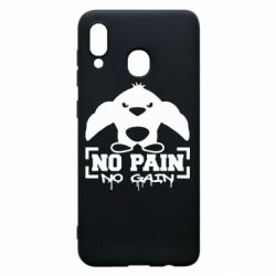 Чохол для Samsung A20 No pain no gain пінгвін - PrintSalon