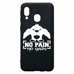 Чохол для Samsung A40 No pain no gain пінгвін - PrintSalon
