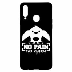 Чохол для Samsung A20s No pain no gain пінгвін - PrintSalon