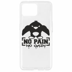 Чохол для Oppo Reno 4 Lite No pain no gain пінгвін - PrintSalon