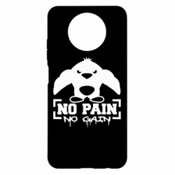 Чохол для Xiaomi Redmi Note 9 5G/Redmi Note 9T No pain no gain пінгвін - PrintSalon