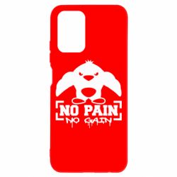 Чохол для Xiaomi Redmi Note 10 No pain no gain пінгвін - PrintSalon