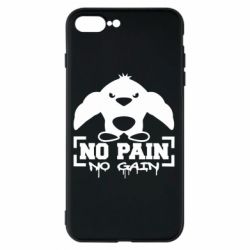 Чохол для iPhone 8 Plus No pain no gain пінгвін - PrintSalon