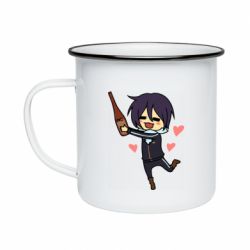 Кружка емальована Noragami and drink