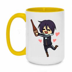 Чашка двухцветная 420ml Noragami and drink - PrintSalon