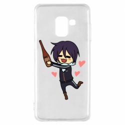 Чехол для Samsung A8 2018 Noragami and drink