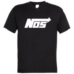 Мужская футболка  с V-образным вырезом Nos - PrintSalon