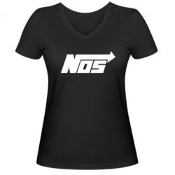Женская футболка с V-образным вырезом Nos - PrintSalon