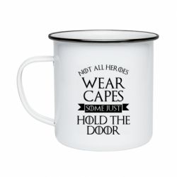 Кружка эмалированная Not all heroes wear capes - PrintSalon