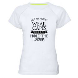 Женская футболка для спорта Not all heroes wear capes - PrintSalon