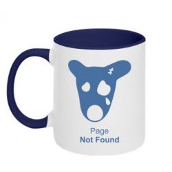 Чашка двокольорова Not Found