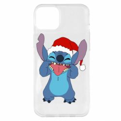 Чехол для iPhone 14 Plus Новогодний Стич - PrintSalon