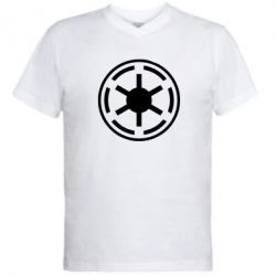 Мужская футболка  с V-образным вырезом Новый герб Империи - PrintSalon