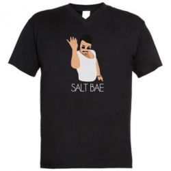 Мужская футболка  с V-образным вырезом Nusret Salt Bae - PrintSalon