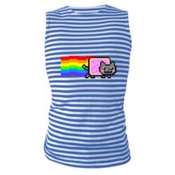 Майка-тельняшка Nyan cat - PrintSalon