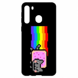 Чехол для Samsung A21 Nyan cat - PrintSalon