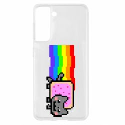 Чехол для Samsung S21 Nyan cat - PrintSalon