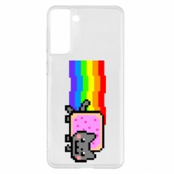 Чехол для Samsung S21+ Nyan cat - PrintSalon