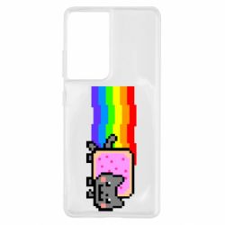 Чехол для Samsung S21 Ultra Nyan cat - PrintSalon
