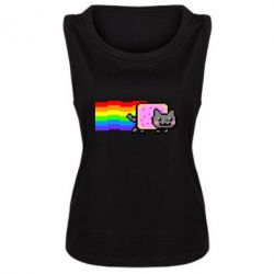 Женская майка Nyan cat - PrintSalon