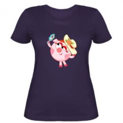 Женская футболка Нюша в шляпке - PrintSalon