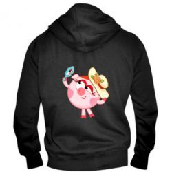 Мужское худи на молнии Нюша в шляпке - PrintSalon