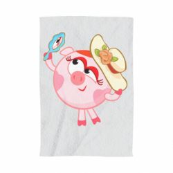 Полотенце с принтом Нюша в шляпке - PrintSalon