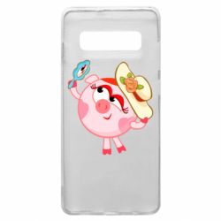 Чехол для Samsung S10+ Нюша в шляпке - PrintSalon