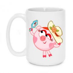 Чашка 420ml Нюша в шляпке - PrintSalon