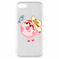 Чехол для iPhone SE 2020 Нюша в шляпке - PrintSalon