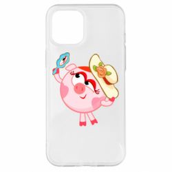 Чехол для iPhone 12 Pro Max Нюша в шляпке - PrintSalon