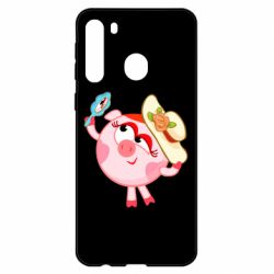 Чехол для Samsung A21 Нюша в шляпке - PrintSalon