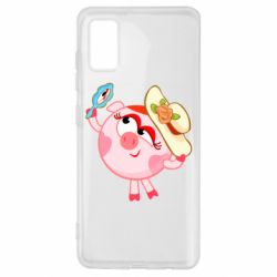 Чехол для Samsung A41 Нюша в шляпке