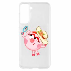 Чехол для Samsung S21 Нюша в шляпке