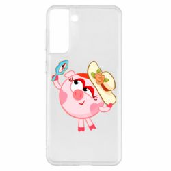 Чехол для Samsung S21+ Нюша в шляпке - PrintSalon