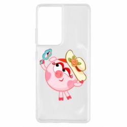 Чехол для Samsung S21 Ultra Нюша в шляпке - PrintSalon
