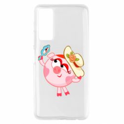 Чехол для Huawei P Smart 2021 Нюша в шляпке - PrintSalon