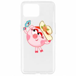 Чехол для Oppo Reno 4 Lite Нюша в шляпке - PrintSalon