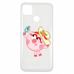 Чехол для Xiaomi Redmi 9c Нюша в шляпке - PrintSalon